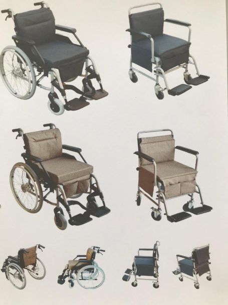 Auflagen für Rollstühle
